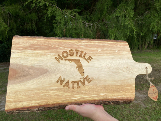 Laser Engraved Cheese Board w/ feet